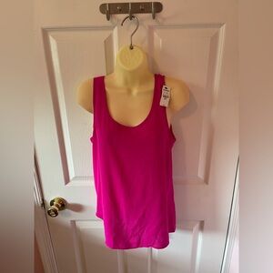 Express Sleeveless Pink Sheer Top
